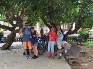 happy customers after a bicycle ride around Battambang