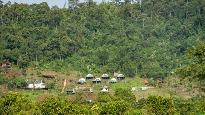 view of camping ground at samlout