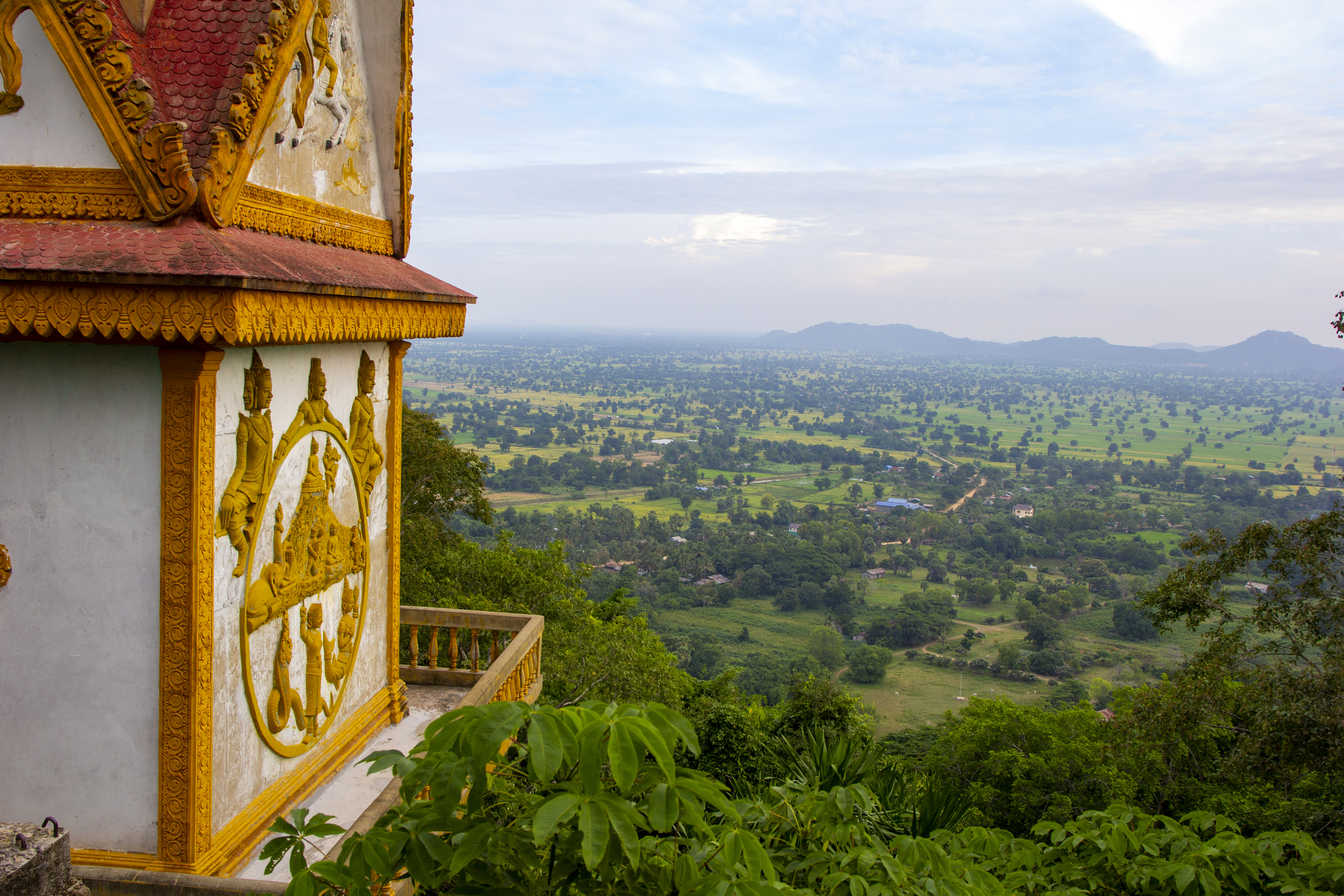 View from Phnom Sampov overlooking Battambang Province.
