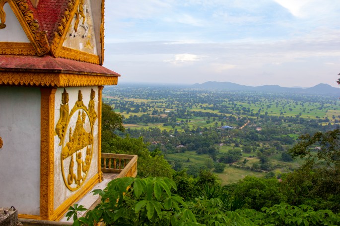 View from Phnom Sampov overlooking Battambang Province.